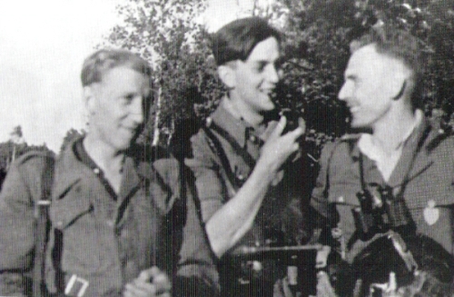 Od lewej: sierż. Robert Nakwas-Pugaczewski &quot;Okoń&quot;, kpr. &quot;Zbyszek&quot;, ppor. &quot;Leszek&quot;.