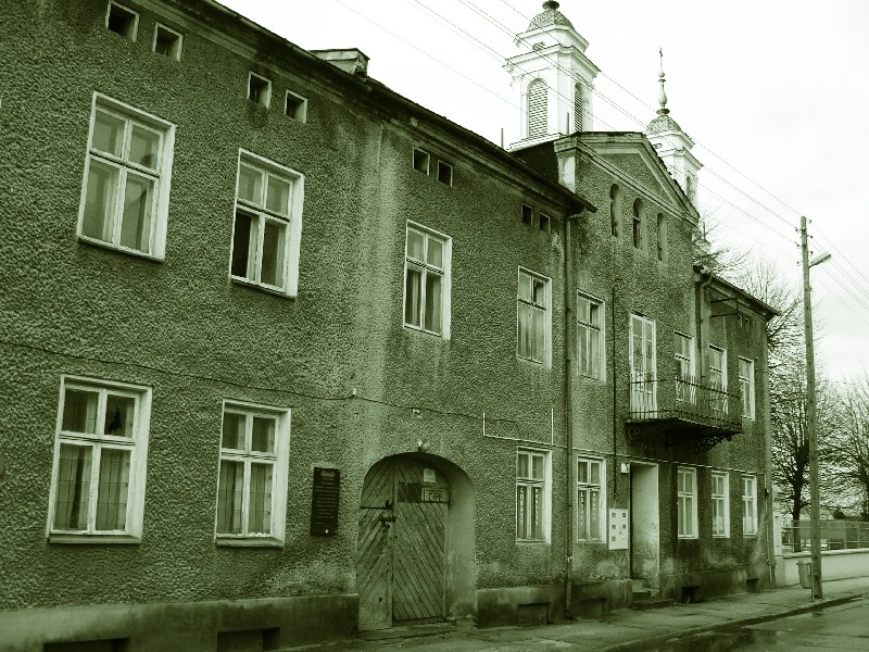 A tenement in Praszka on Senatorska Street, where Stefan Korboński was born
