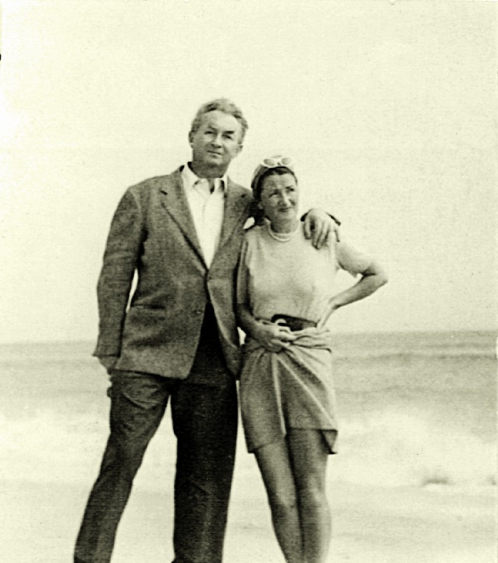 Zofia and Stefan Korboński on holidays at the seaside, late 1930s