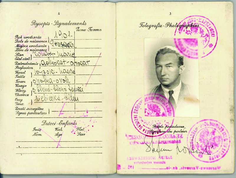 Stefan Korboński’s passport